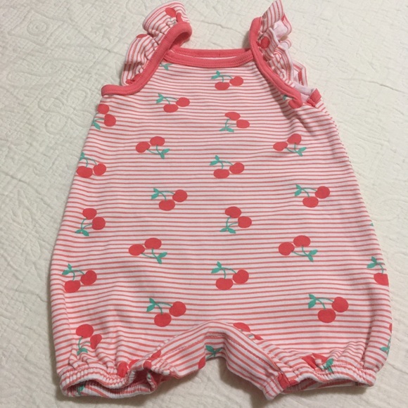 3m (6/$20) Cherries Romper by Rococo - Picture 1 of 6
